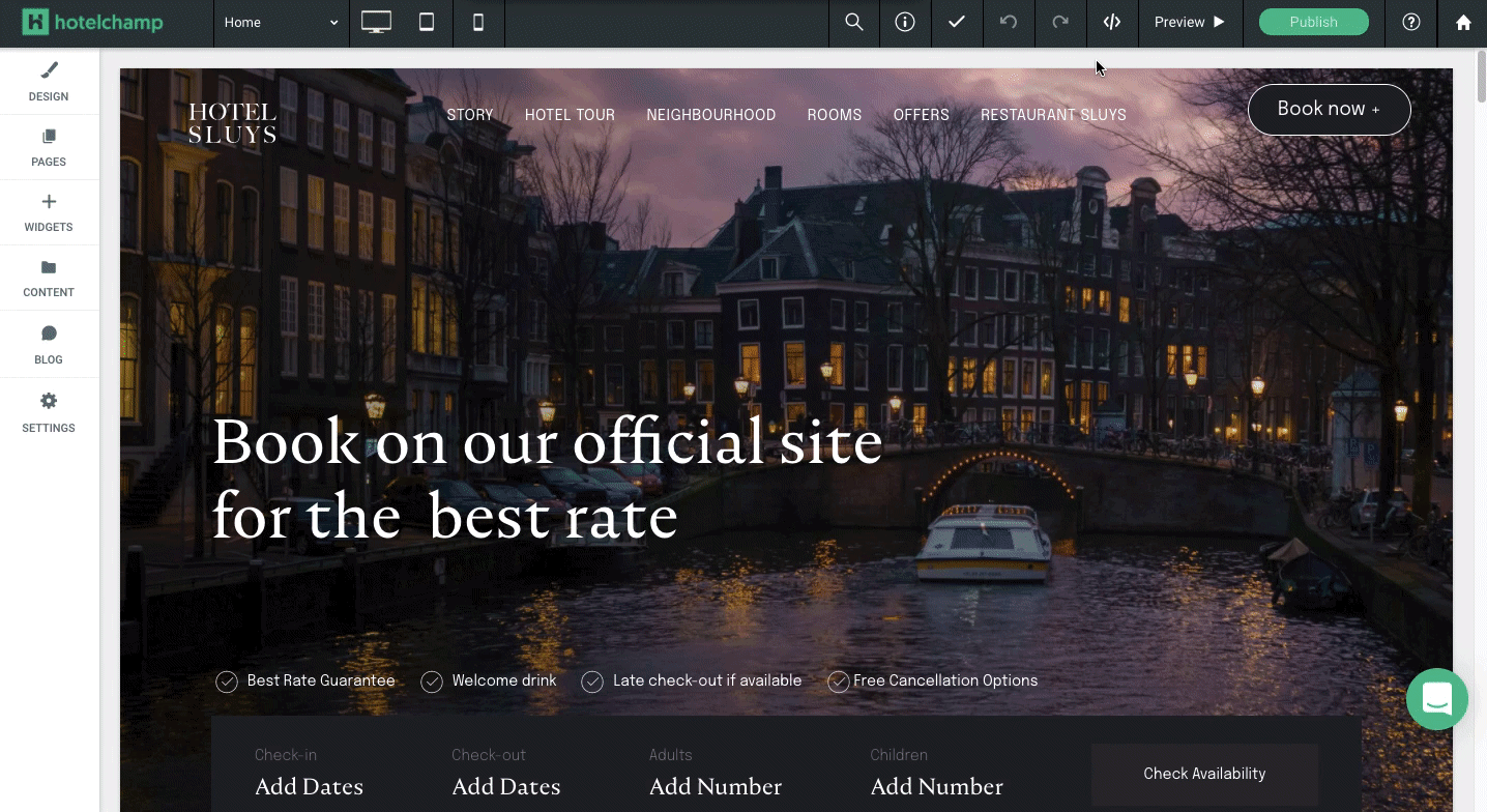 Publish site