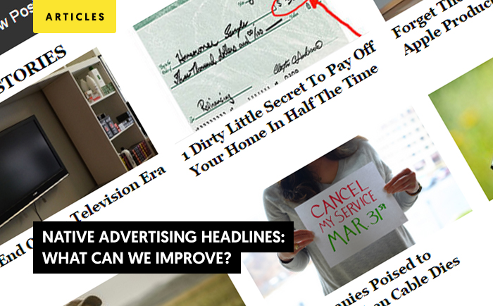Native Advertising Headlines: What Can We Improve?