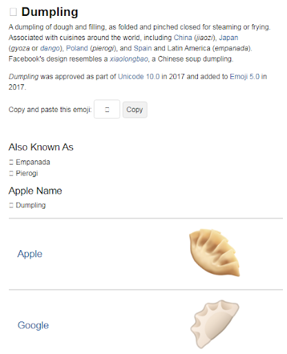 Krótka historia pieroga na Emojipedii