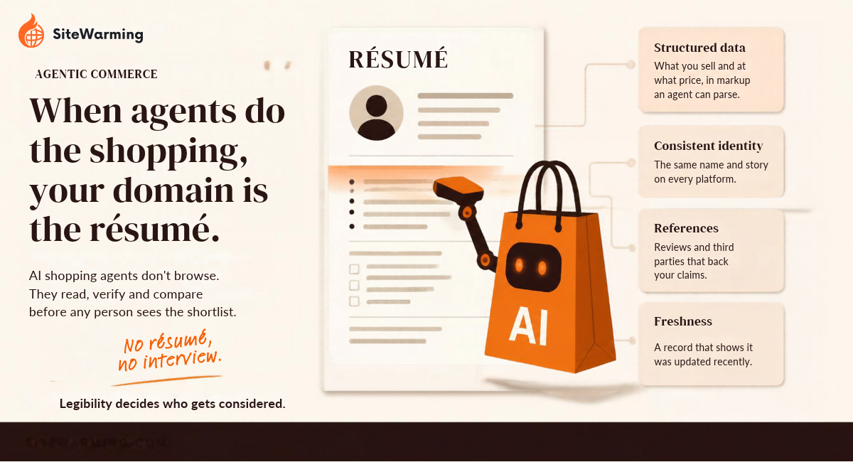 When Agents Do the Shopping: How Agentic Commerce Reads Your Domain