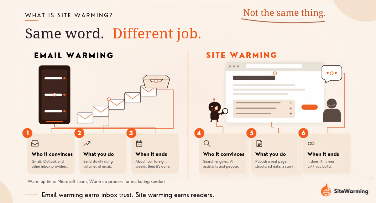 What Is Site Warming? (And Why It's Not Email Warming)