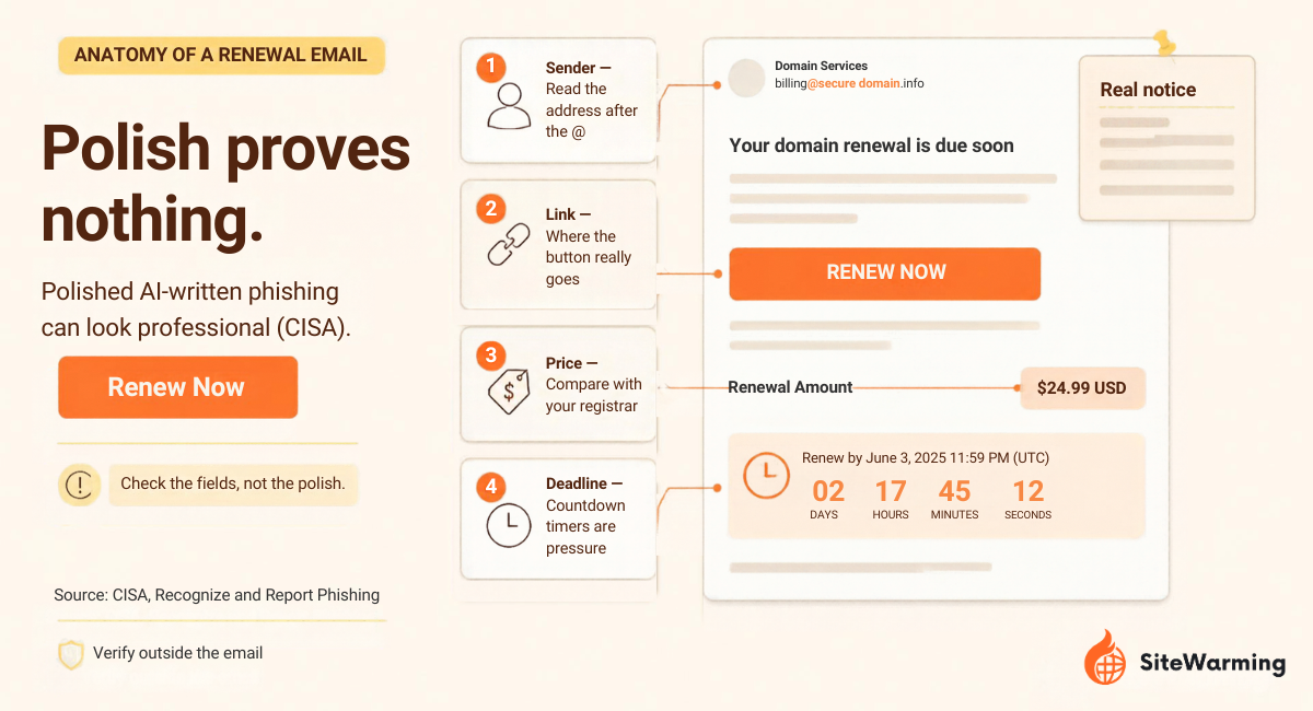 Is That Domain Renewal Email Real? How to Spot the Scam