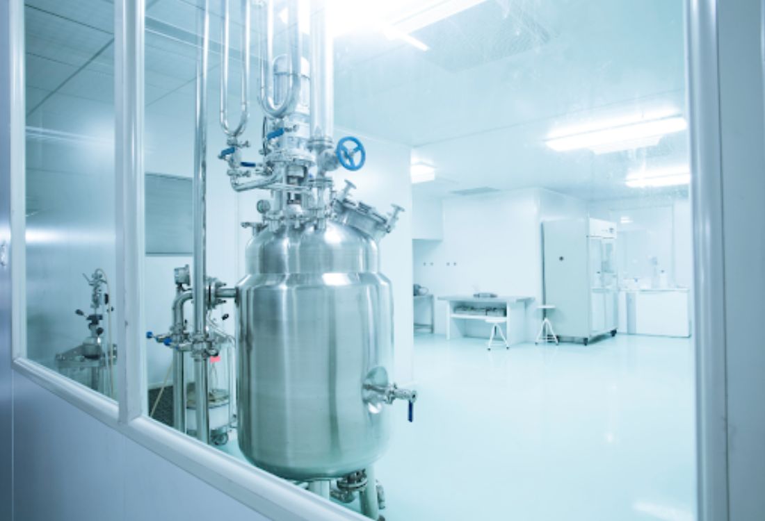 A pharmaceutical clean room for pharmaceutical processing. 