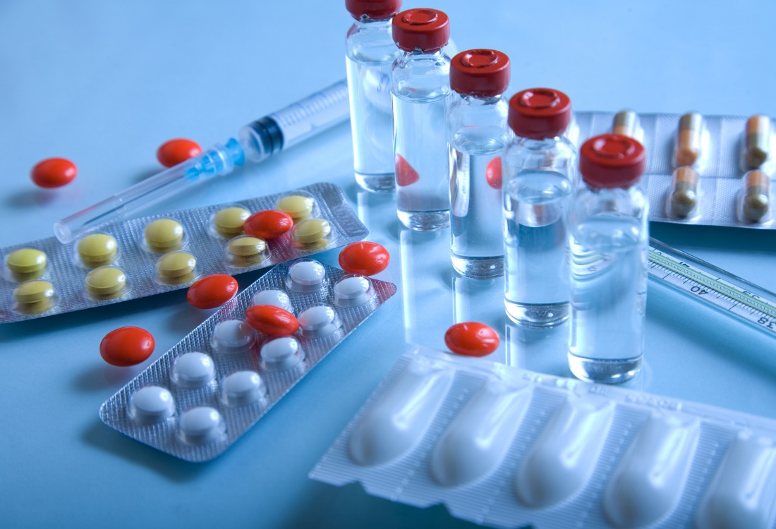 Pharmaceutical products including vials, syringes and medications requiring food grade bulk bag packaging. 