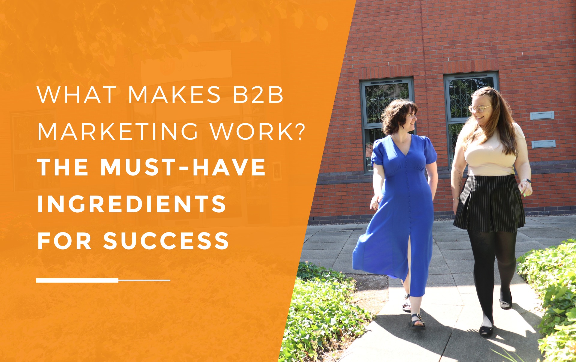 Ruby and Ellis from JDR discussing the best B2B marketing strategy tips.
