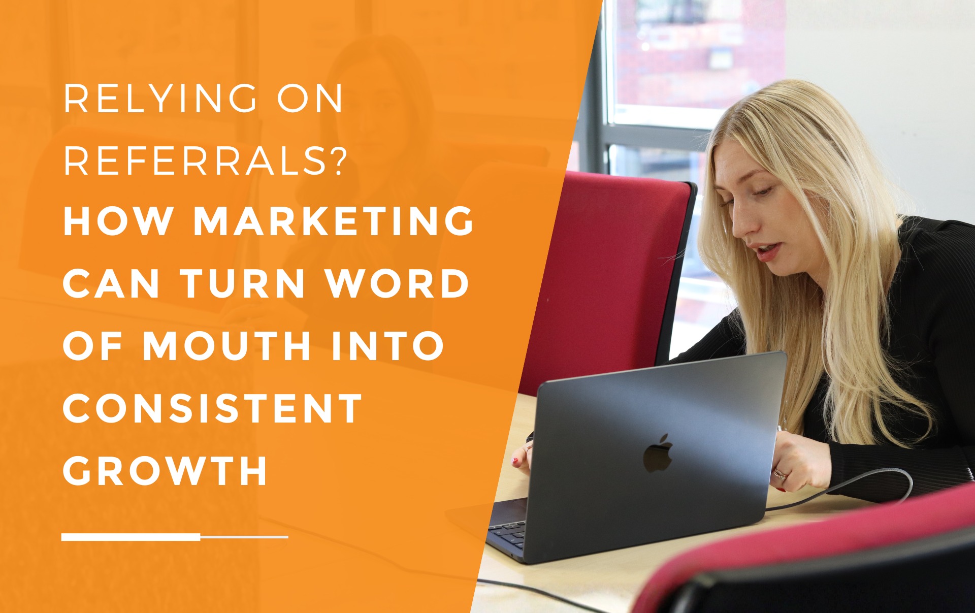Amber, Conversion Specialist at JDR Group, reviewing website performance and discussing conversion strategies during a client meeting.