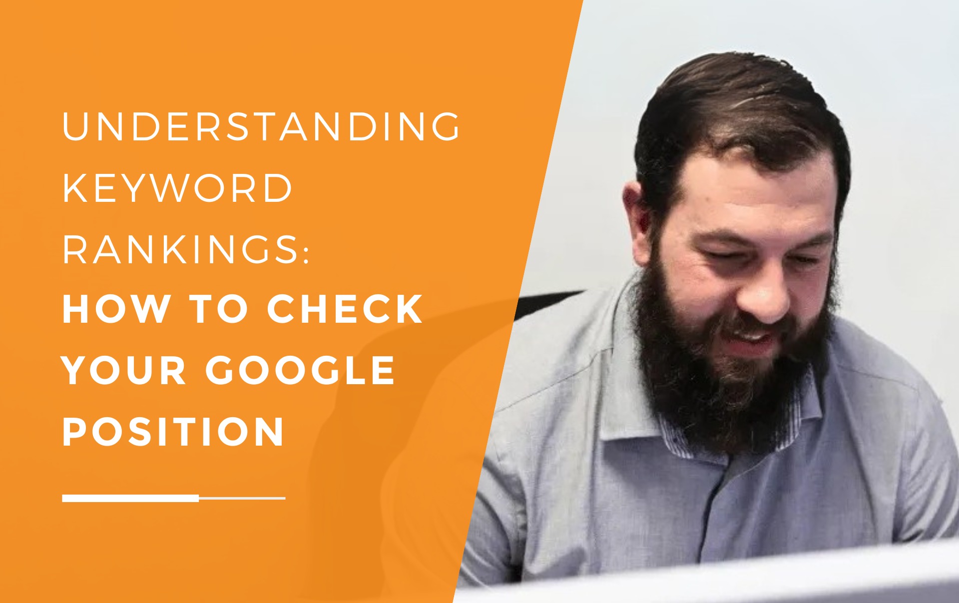 Jarrad at JDR speaks with a client via Zoom, explaining how to identify their Google search position using keyword rankings and SEO strategies.