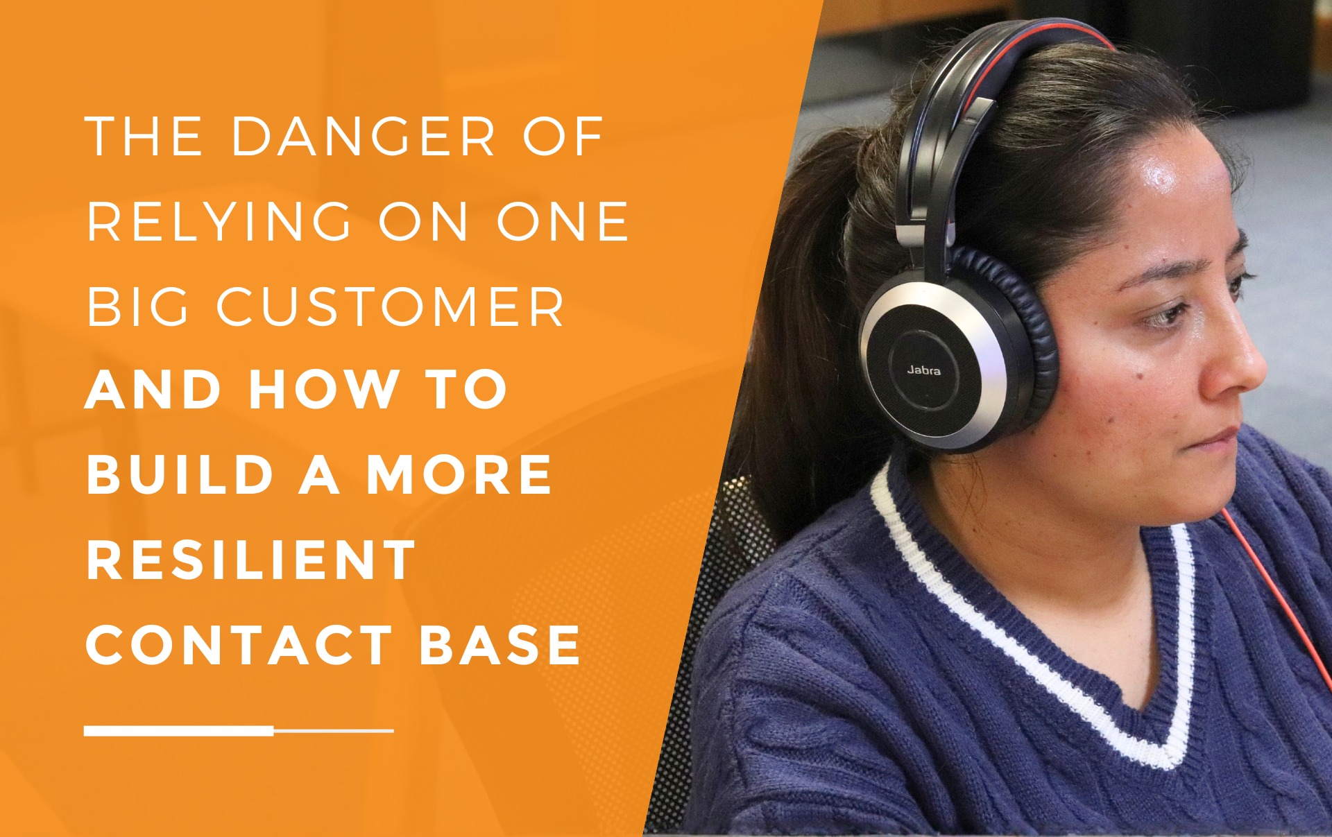 Taran from JDR working on a client campaign and reviewing strategies to help businesses reduce reliance of big customers.