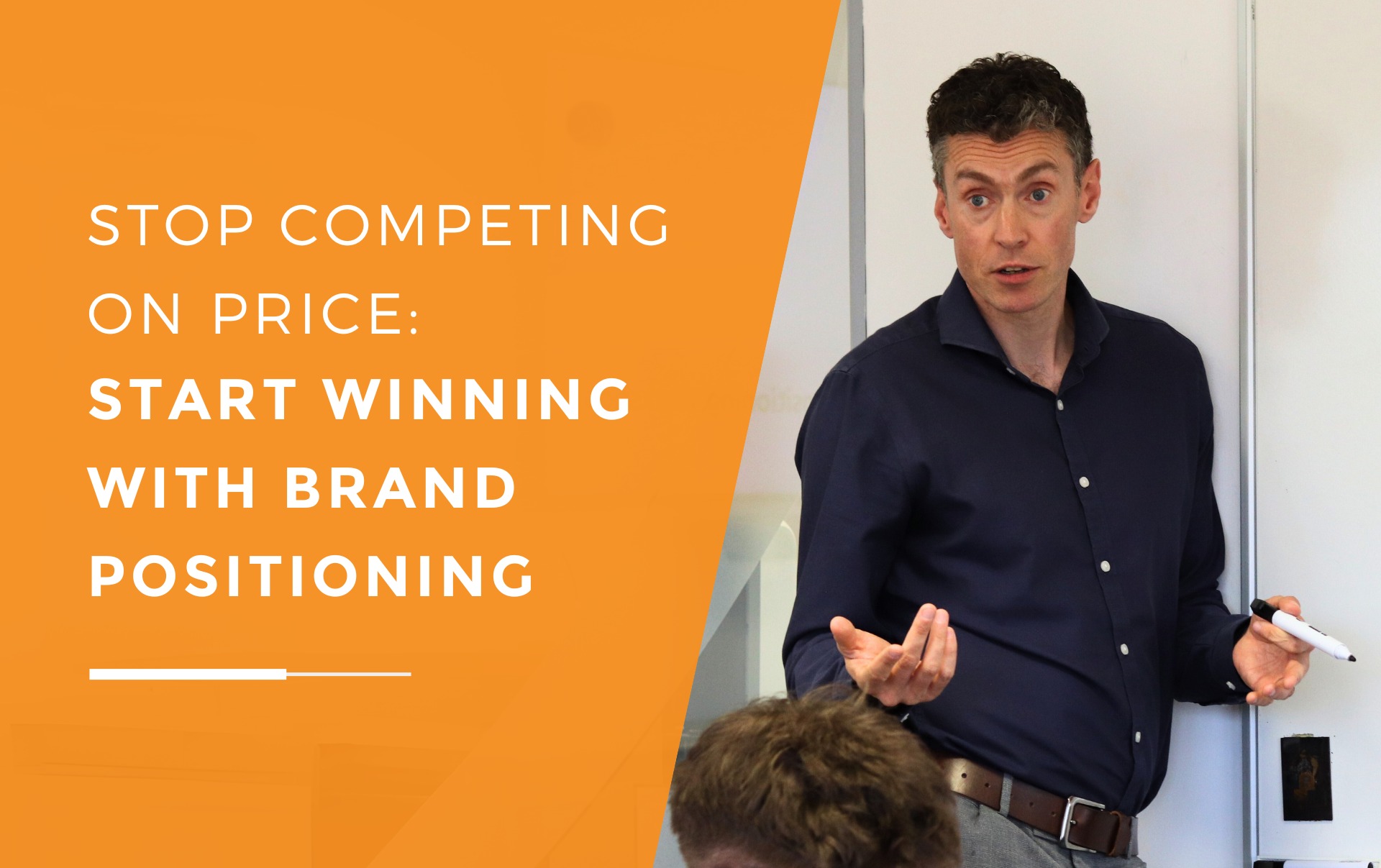 Will from JDR running a workshop on Marketing Messaging and Positioning.