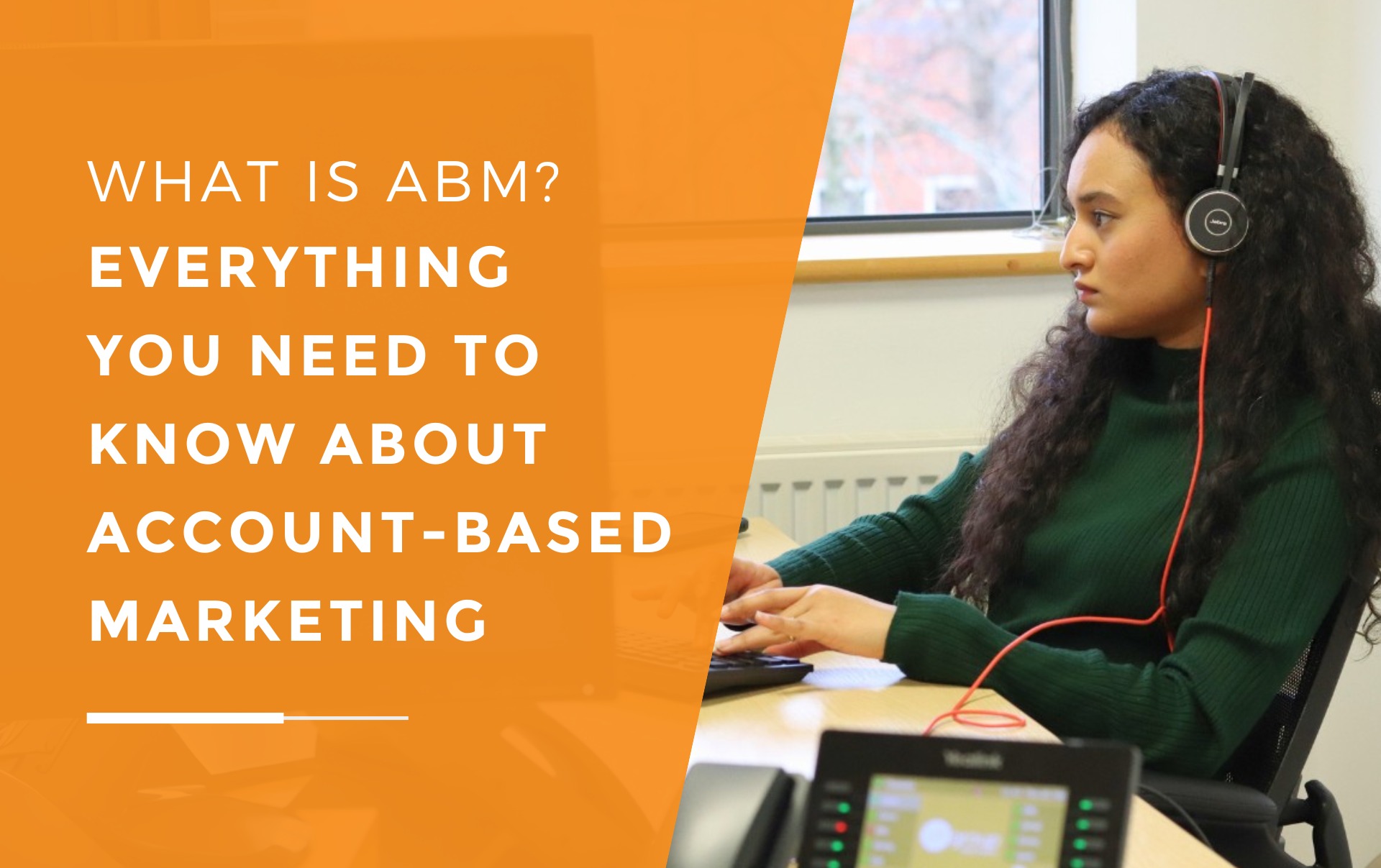 Ashlesha at JDR working on a ABM campaign for a new client.