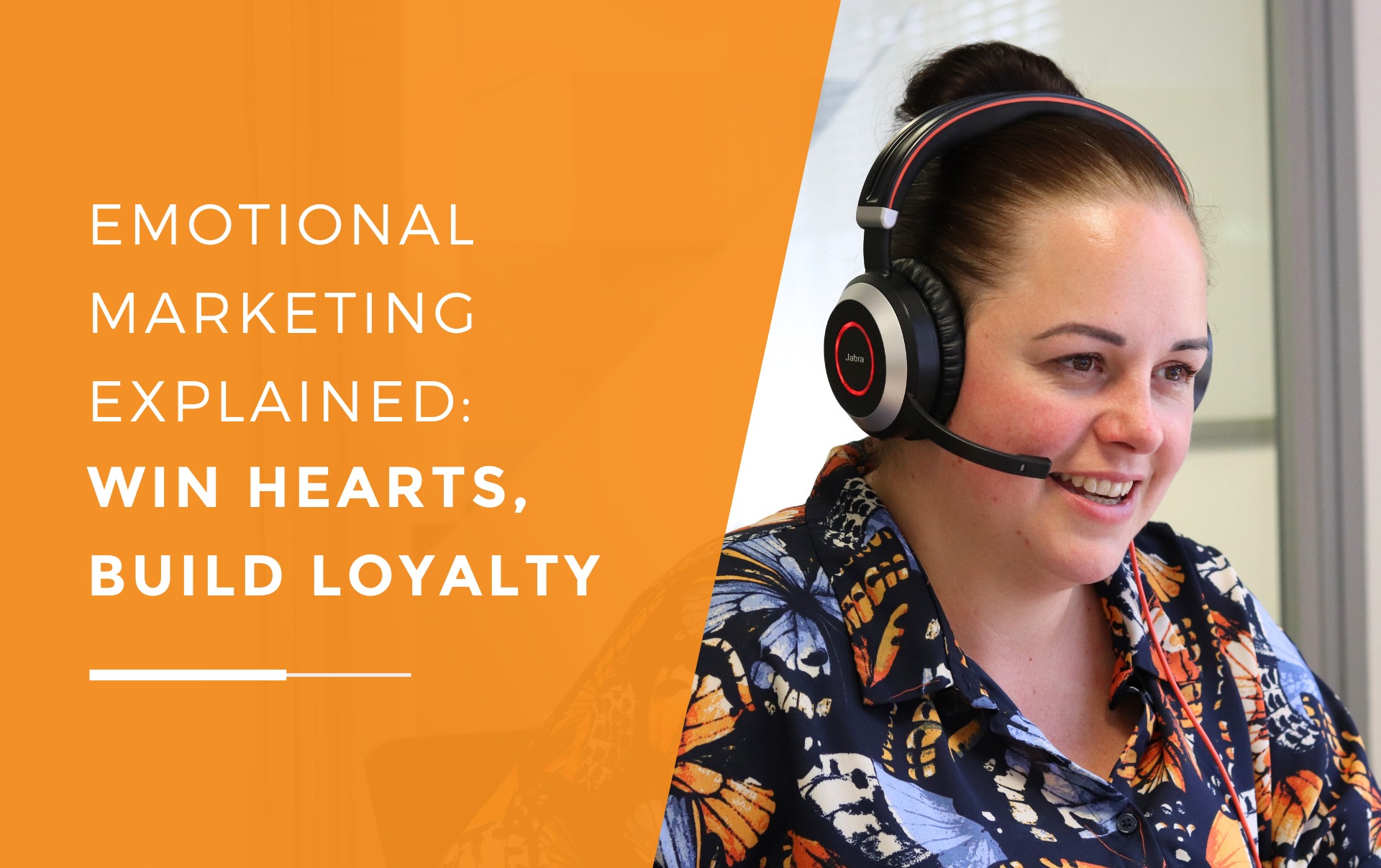 Ann from JDR getting trained on how to use emotional marekting to win hearts and build customer loyalty.