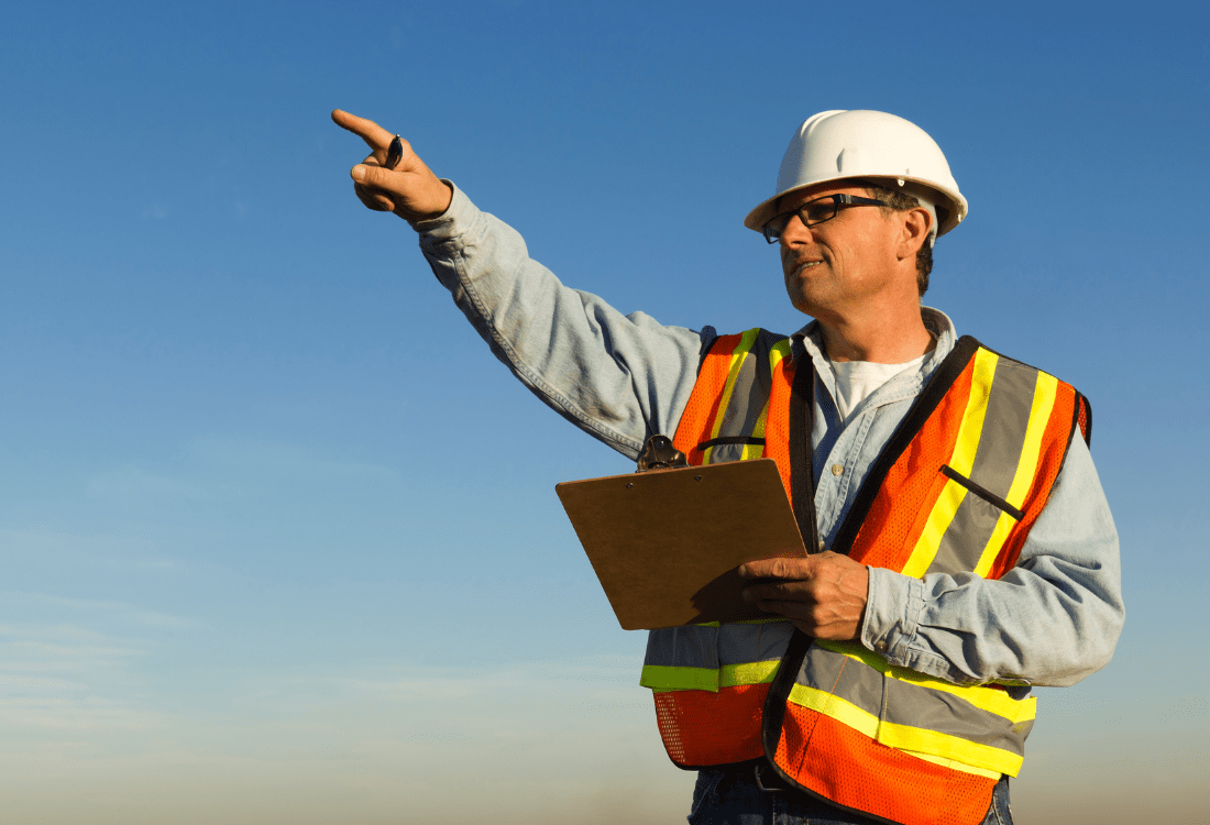 A fire safety contractor ensures that the regulations are appropriately implemented in a commercial building. 