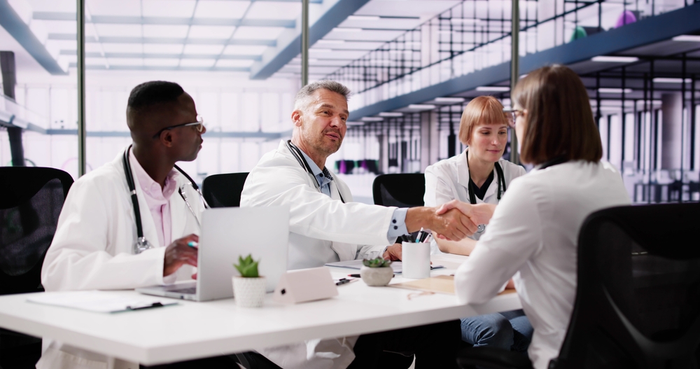 Advertising to healthcare recruiters.