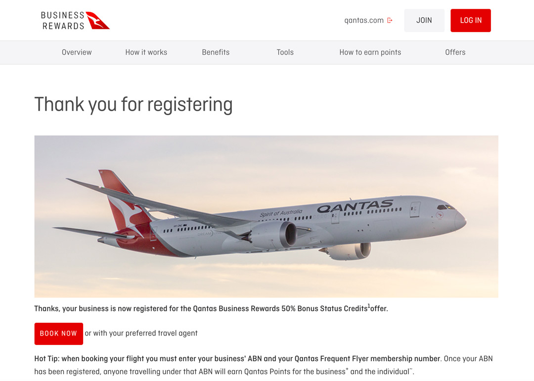 Earn 50% Bonus Qantas Status Credits 6