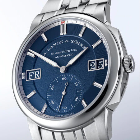 A. Lange & Söhne horloges: De nieuwe A. Lange & Söhne - Odysseus - Roestvrij staal met donkerblauwe wijzerplaat. Referentie 363.179