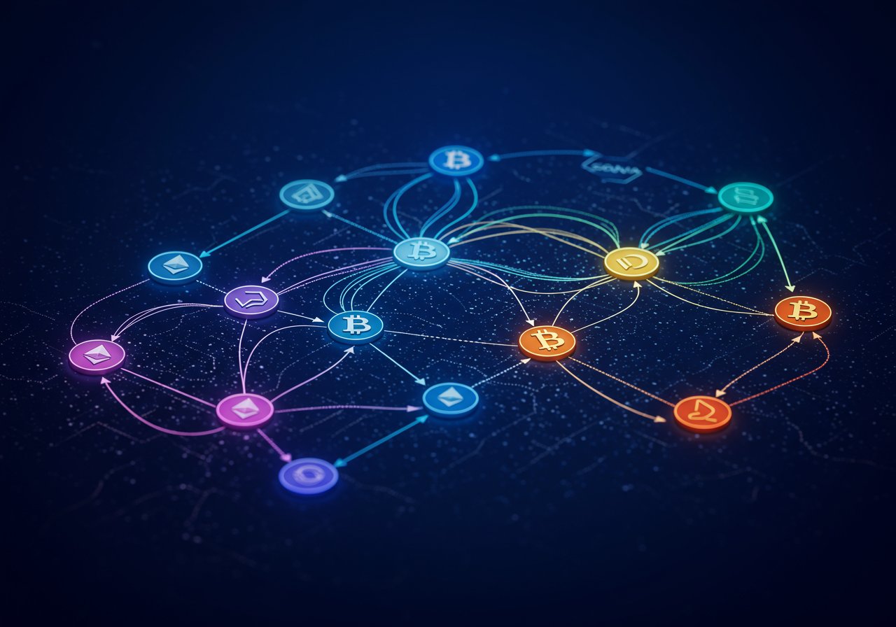 How cross-chain arbitrage patterns emerge through visual transaction mapping