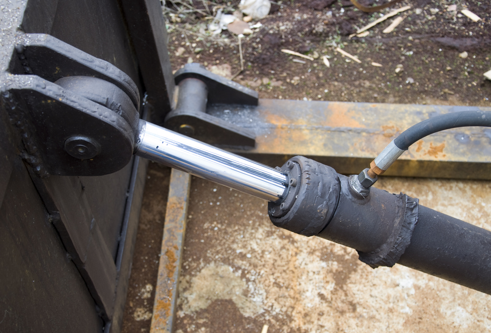this is a picture of hydraulic equipment in operation