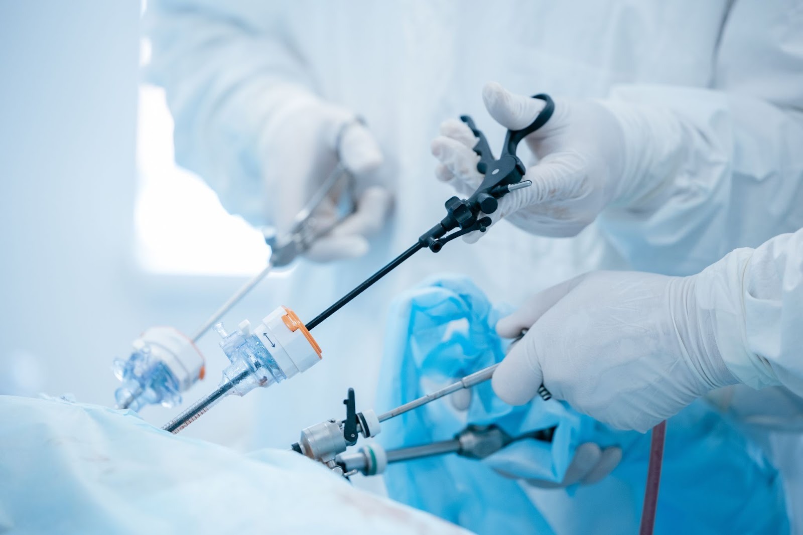 Laparoscopic instruments.