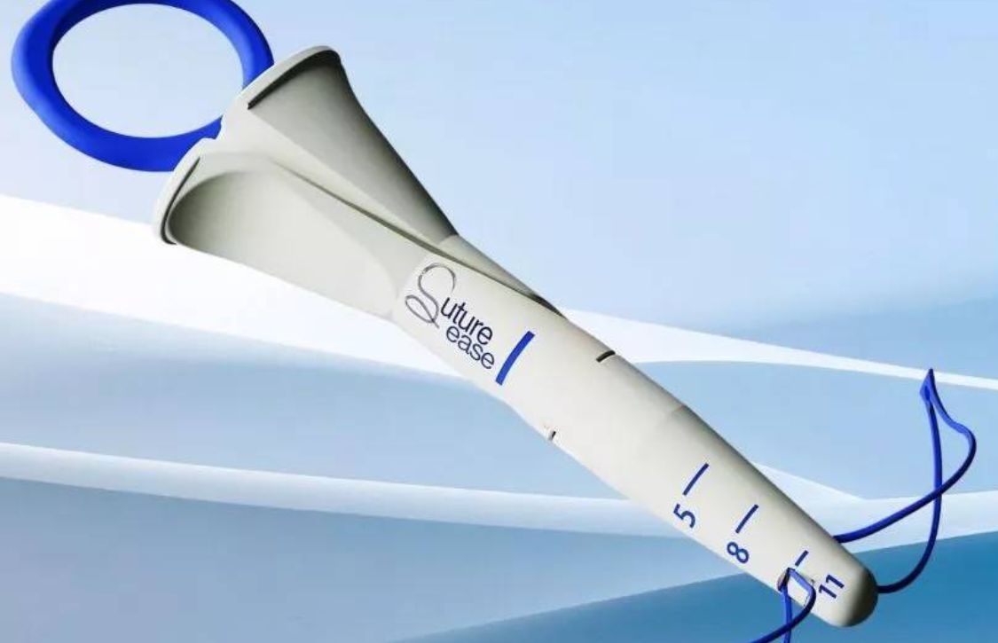 Suture Ease crossbow for abdominal wall closure