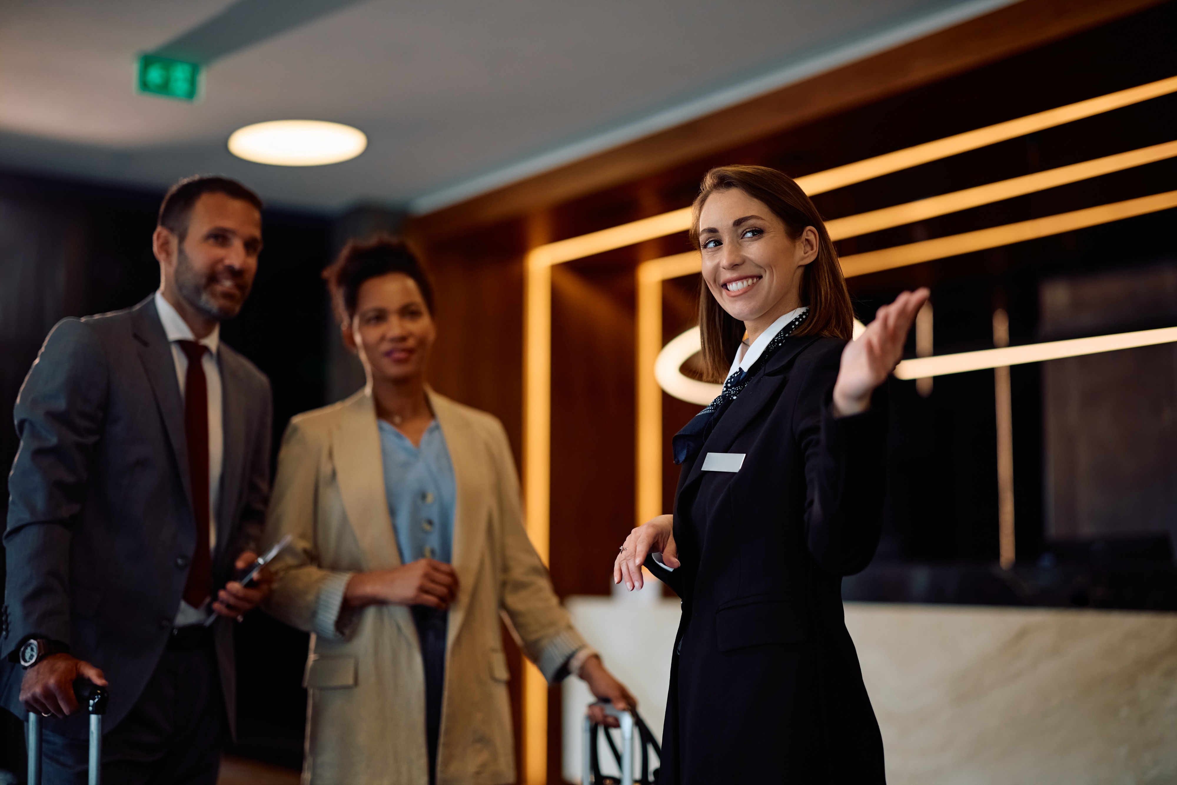 Luxury condo concierge providing premium resident service