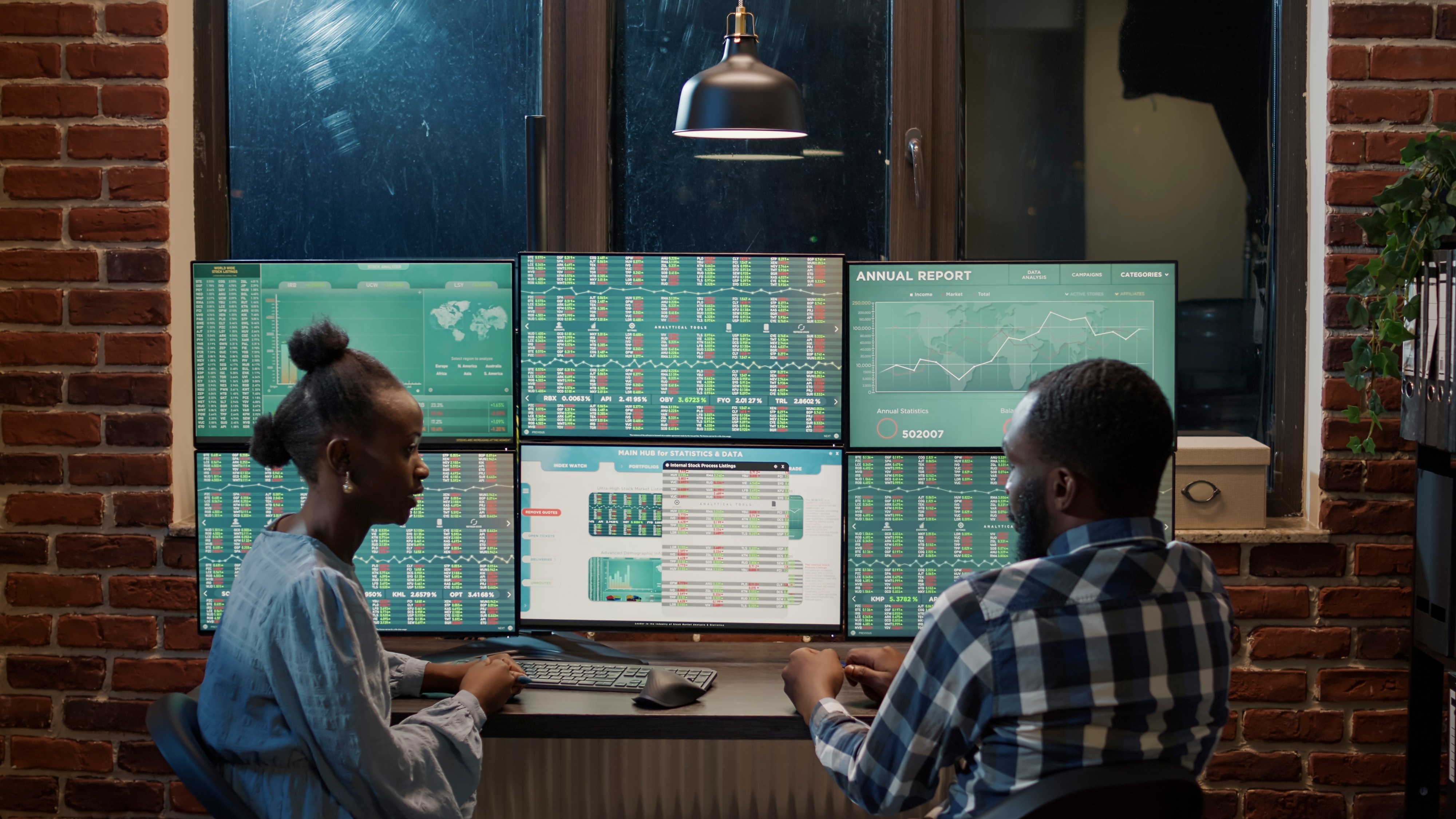 Property managers reviewing real-time operational metrics