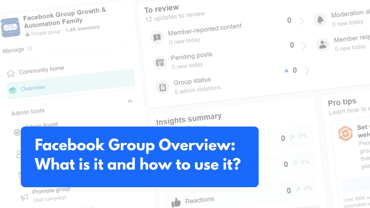 Facebook Group Overview: What is it and how to use it?