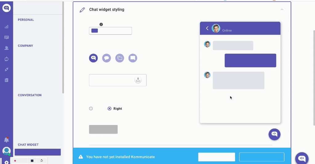 Sample interactive walkthrough to an activation event