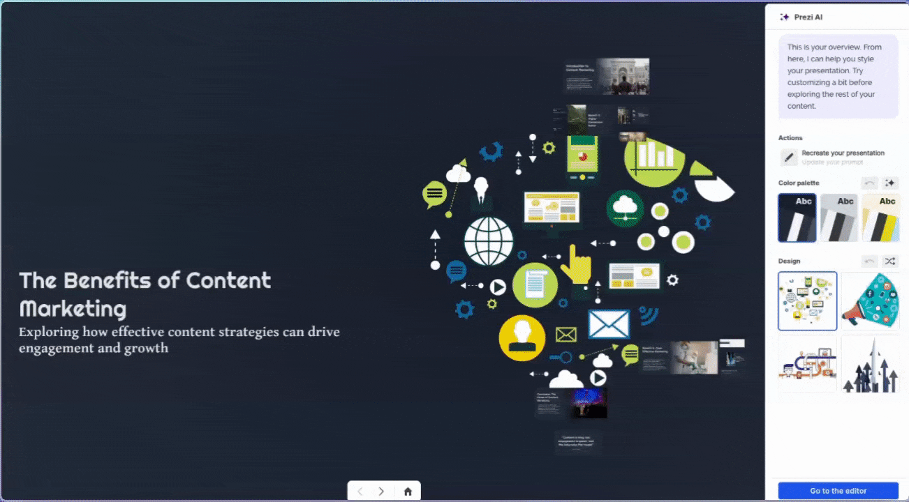 prezi ai presentation gif